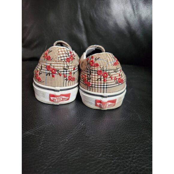 Vans Glen Plaid Floral Embroidered Slip-On 9 Men's/10.5 Women's - Picture 3 of 8